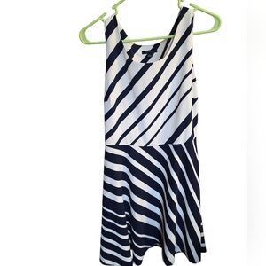 Tommy Hilfiger Navy and White Striped Dress